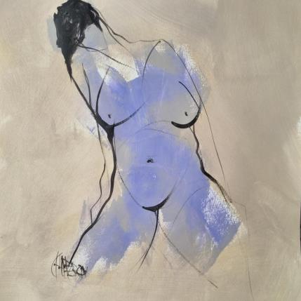 Peinture Tendresse V par Chaperon Martine | Tableau Figuratif Acrylique Nu