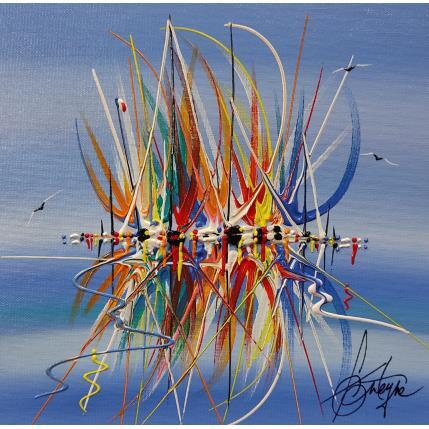 Painting Bleu Céleste by Fonteyne David | Painting Figurative Acrylic