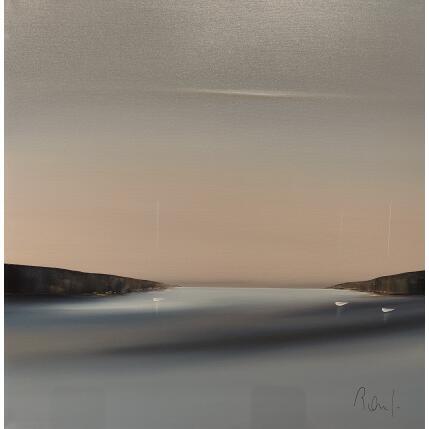 Gemälde plénitude 76 von Roussel Marie-Ange et Fanny | Gemälde Figurativ Öl Marine, Minimalistisch