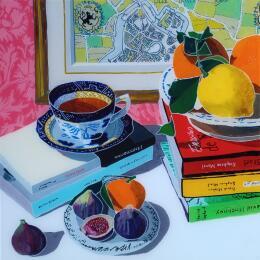 Painting David fut surpris de trouver un figuier près du beffroi by Auriol Philippe | Painting Figurative Acrylic, Plexiglass, Posca Still-life