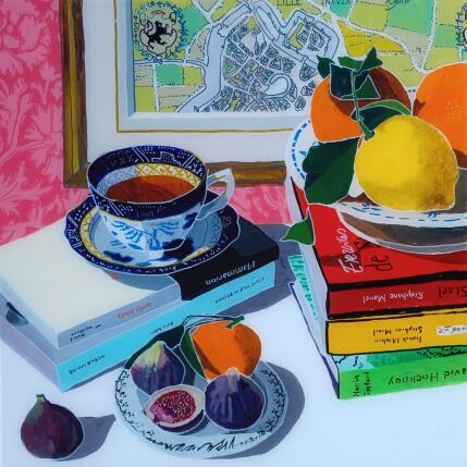 Peinture David fut surpris de trouver un figuier près du beffroi par Auriol Philippe | Tableau Figuratif Acrylique, Plexiglas, Posca Natures mortes