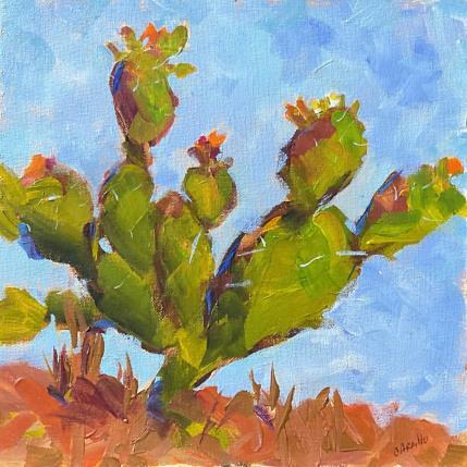 Painting Blooming Opunti by Carrillo Cindy  | Painting Figurative Oil Landscapes