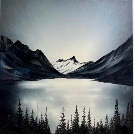 Peinture Un de ces matins par Rey Julien | Tableau Figuratif Feuille d'or