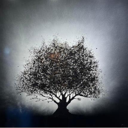 Peinture L'appel de la nature par Rey Julien | Tableau Figuratif Feuille d'or