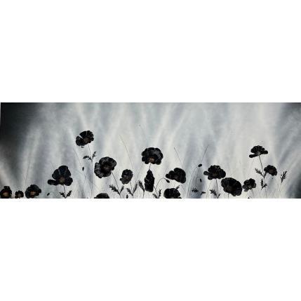 Gemälde Champ de coquelicots von Rey Julien | Gemälde Figurativ Blattgold