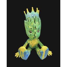 Sculpture Green Groot Jordan par Mikhel Julien | Sculpture Pop-art Graffiti, Résine