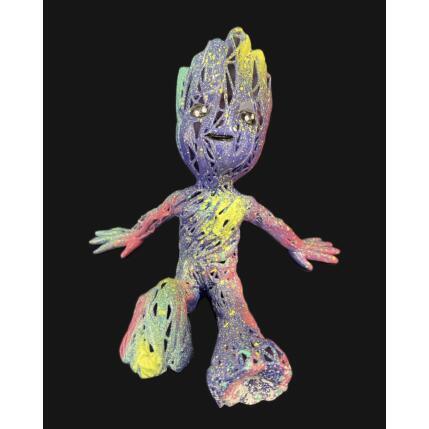Sculpture Galaxy Groot Sunbath par Mikhel Julien | Sculpture Pop-art Graffiti, Résine