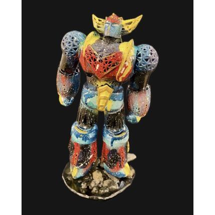 Sculpture Abyss Goldorak Flight par Mikhel Julien | Sculpture Pop-art Graffiti, Résine