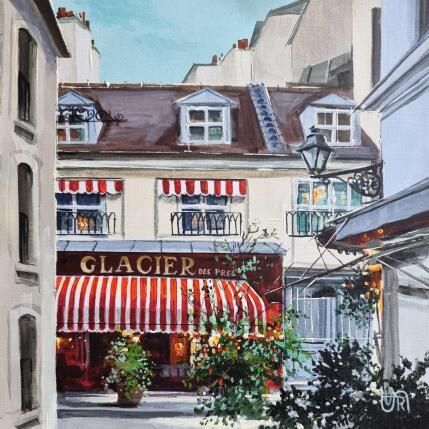 Peinture Glacier des pres. Paris par Rasa | Tableau Figuratif Acrylique Urbain