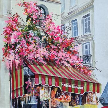 Peinture Maison sauvage. Paris par Rasa | Tableau Figuratif Acrylique Urbain