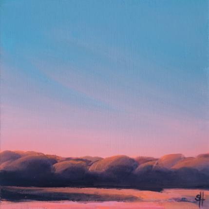 Peinture FOREST WITH LIGHT par Herz Svenja | Tableau Impressionnisme Acrylique Nature, Paysages