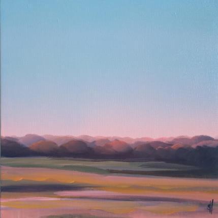 Peinture FLOWER FIELDS IN THE MORNING par Herz Svenja | Tableau Art naïf Acrylique Nature, Paysages