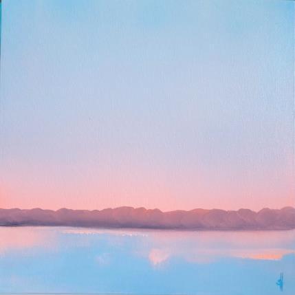 Peinture MORNING AT THE LAKE par Herz Svenja | Tableau Impressionnisme Acrylique Nature, Paysages
