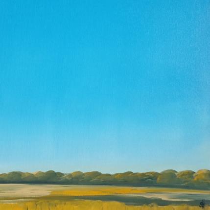 Peinture BLUE SUMMERSKY par Herz Svenja | Tableau Impressionnisme Acrylique Nature, Paysages