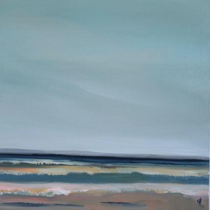 Peinture DAY AT THE BEACH par Herz Svenja | Tableau Abstrait Acrylique Marine, Nature, Paysages