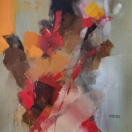 Peinture Emotional vibrations par Virgis | Tableau Abstrait Huile Minimaliste