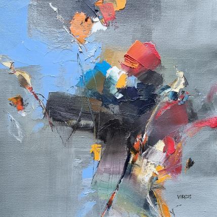 Painting Hints about future by Virgis | Painting Abstract Oil Minimalist