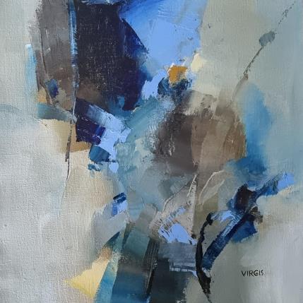 Peinture Silent existence par Virgis | Tableau Abstrait Huile Minimaliste