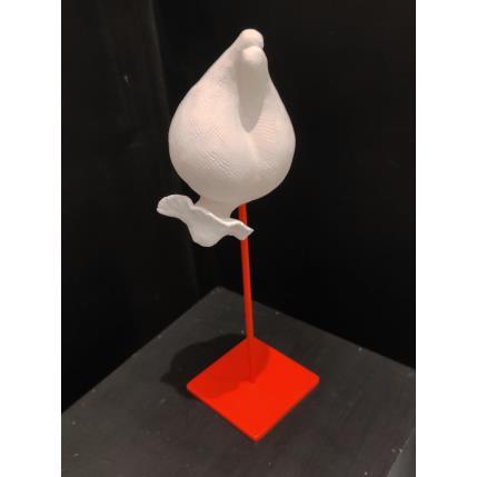 Sculpture Justine par Silve Aude | Sculpture Figuratif Acrylique Minimaliste, Nu