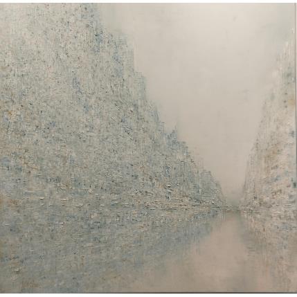 Peinture Promenade bleu ciel par Levesque Emmanuelle | Tableau  Huile