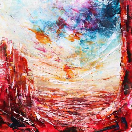 Painting Arizona sunset 1 by Reymond Pierre | Painting Figurative Oil Landscapes, Nature