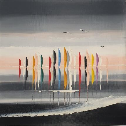 Peinture La mer dans tes bras par Fonteyne David | Tableau Figuratif Acrylique