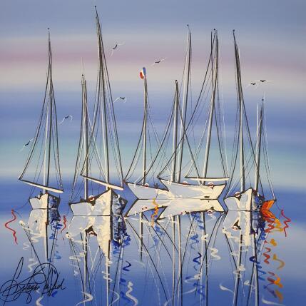 Peinture Un instant en mer par Fonteyne David | Tableau Figuratif Acrylique