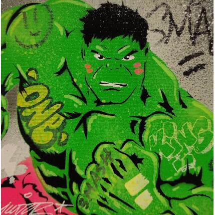 Painting Smash Hulk by Kedarone | Painting Pop-art Acrylic, Graffiti Pop icons