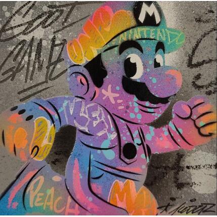 Painting Mario by Kedarone | Painting Pop-art Acrylic, Graffiti Pop icons