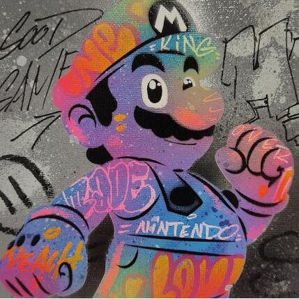 Painting Mario 2 by Kedarone | Painting Pop-art Acrylic, Graffiti Pop icons