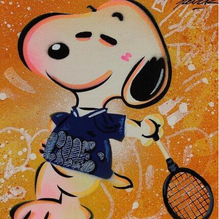 Painting Snoopy Tennis by Kedarone | Painting Pop-art Acrylic, Graffiti Pop icons