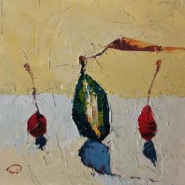 Pintura Una fruita verda por Tomàs | Pintura Impressionism Oil