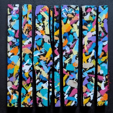 Peinture Bc8 touche multi pastel par Langeron Luc | Tableau Matiérisme Acrylique, Bois, Résine