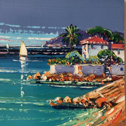 Peinture Lumière du soir par Corbière Liisa | Tableau Figuratif Huile Paysages