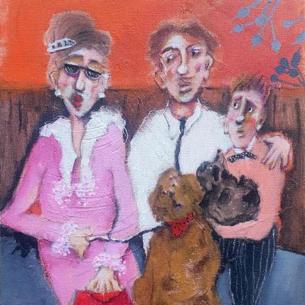 Peinture Family walk par Garilli Nicole | Tableau Figuratif Acrylique Scènes de vie