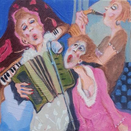 Peinture We love blue and blues.  par Garilli Nicole | Tableau Figuratif Acrylique Scènes de vie