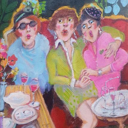 Peinture My last evening was very drunk  par Garilli Nicole | Tableau Figuratif Acrylique Scènes de vie