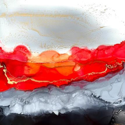 Pintura 2441 Poésie Florale por Depaire Silvia | Pintura Abstract Acrylic Landscapes, Minimalist