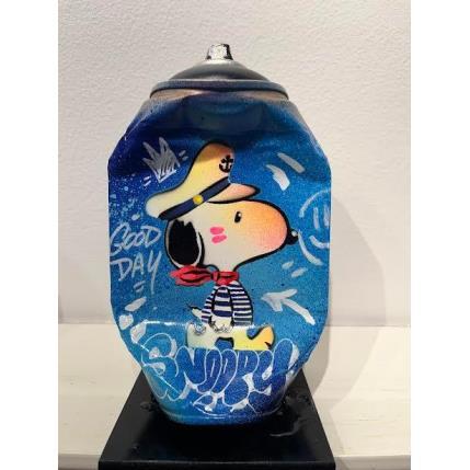 Sculpture Snoppy marin par Kedarone | Sculpture Pop-art Acrylique, Graffiti Icones Pop