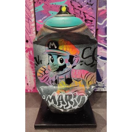 Sculpture Mario par Kedarone | Sculpture Pop-art Acrylique, Graffiti Icones Pop