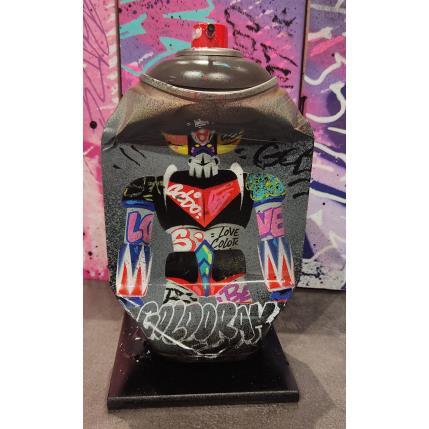 Sculpture Goldorak by Kedarone | Sculpture Pop-art Acrylic, Graffiti Pop icons