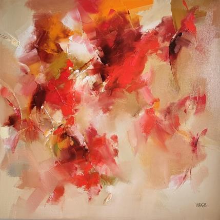Painting Enjoy the moment by Virgis | Painting Abstract Oil Minimalist