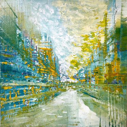 Painting Rue parisienne by Levesque Emmanuelle | Painting  Oil