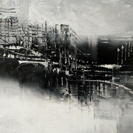 Painting Sous les ponts coule la Seine by Levesque Emmanuelle | Painting  Oil