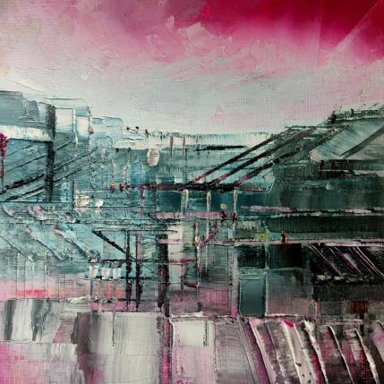 Peinture Les toits de Paris par Levesque Emmanuelle | Tableau  Huile