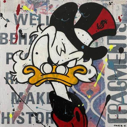 Peinture Picsou par Marie G.  | Tableau Pop-art Acrylique, Bois, Collage Icones Pop