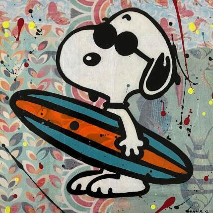 Peinture surf par Marie G.  | Tableau Pop-art Acrylique, Bois, Collage Icones Pop
