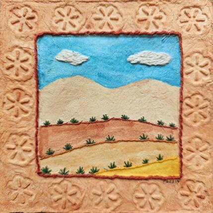 Painting In the distance by Vazquez Laila | Painting Figurative Textile, Watercolor Landscapes, Nature