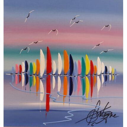 Painting la tendresse des voiliers by Fonteyne David | Painting Figurative Acrylic Pop icons