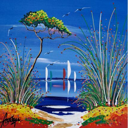 Gemälde c'est ton ciel von Fonteyne David | Gemälde Figurativ Acryl